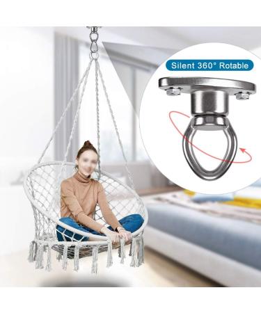 SELEWARE Heavy Duty Bearing Swing Hanger - 360 Rotate Swing Swivel Hook for Wooden & Concrete - Indoor Outdoor Hammock & Swing Set - Buy Online on SooperMarket.com