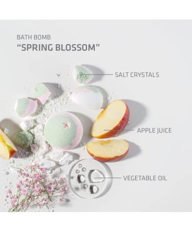 STENDERS Bath Bombs Gift Set - 9 Organic Super Fizzy Bath Bombs with Essential Oils for Bubble & Spa Bath - Perfect Christmas/Valentine's Day Gift, Spring Blossom - Buy Online on SooperMarket.com