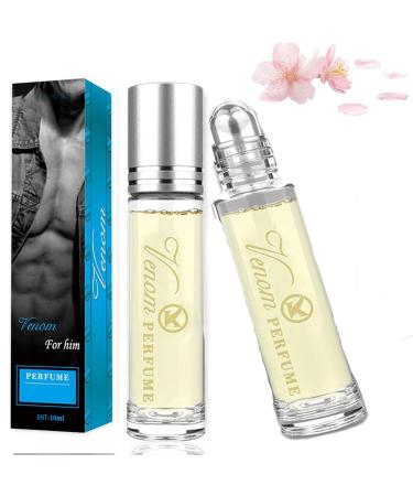 Pheromones Perfumes for Women Infused Essential Oil Perfume with Natural Floral Fragrances Enhance Scents Pheromones Light Perfume Travel Size Refreshing Long-Lasting Pheromones Cologne (2pc-B)