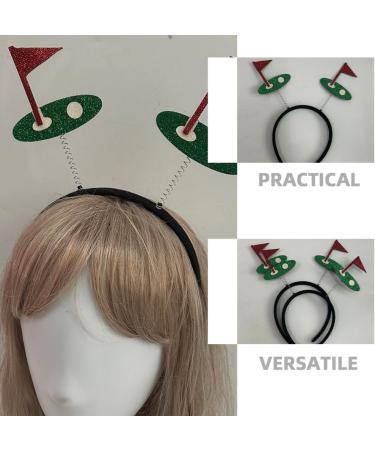 HOLIDYOYO Golf Ball Headband Sports Ball Head Bopper Game Day Sports Hairband Pompom Tiara Headband Hair Accessories for Women Girls Sports Party Favors - Buy Online on SooperMarket.com