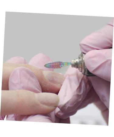 PLAFOPE Nail Bit Cuticle Pusher Manicure Tools Nail Art Polishing Tools Women Nail Drill Bit Nail Drill Bits for Nail Salon Nail Art Drill Bits Manicure Drill Bits Tungsten Steel 5.4x1.2cm Colorful - Buy Online on SooperMarket.com
