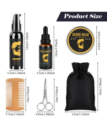 Shop Bartwachstumset: 6PC Beard Care Set - Oil Shampoo Balm & More for Optimal Beard Growth - Perfect Gift for Men & Women - Buy Online on SooperMarket.com