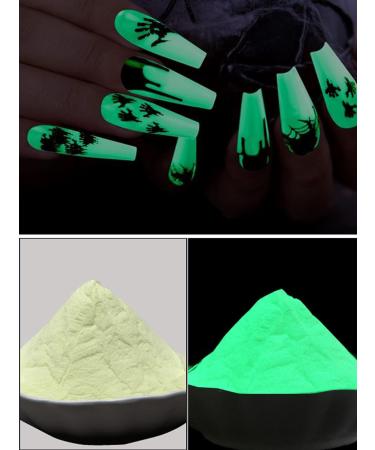 Kalolary Neon Color Nail Powder Set - Luminous Pigment for Acrylic Nail Art - Rainbow Glitter for Halloween & Christmas DIY Nail Decoration - Buy Online on SooperMarket.com