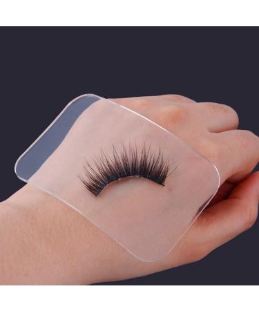 Coobbar 2pcs Reusable Eyelash Holder Pads - Clear and Pink | Eyelash Extension Accessories - Buy Online on SooperMarket.com
