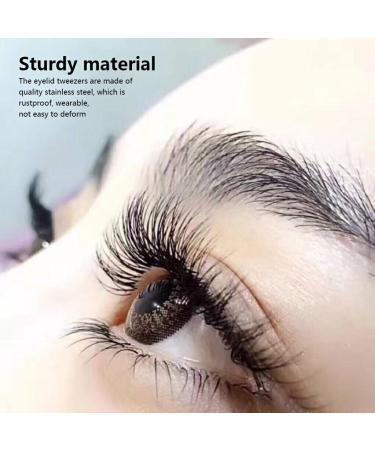 Dajidafu Stainless Steel Eyelid Tweezers Non-Slip Handheld Eye Lid Cleaning Clips Clamps Facial Beauty Devices Salon Accessories Large Round Tip - Buy Online on SooperMarket.com
