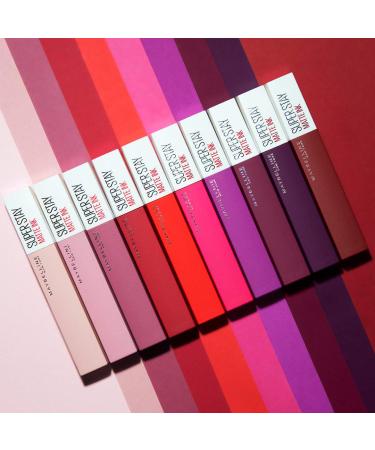 Maybelline Superstay Matte Ink Liquid Lipstick - Long-Lasting Matte Finish in Inspirer (125) - 5 ml | International Shipping Available - Buy Online on SooperMarket.com
