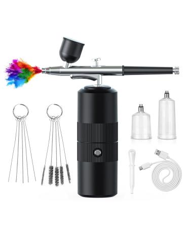 Desikixudy 1 Set Oxygen Injector Protable Airbrush for Nails Art Paint Air Compressor Nano Fog Mist Spray Manicure DIY Cake Sprayer