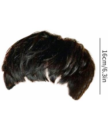 Threading Hair Removal Beauty Short Straight Hair Border Commerce Hot Black Fluffy Short Hair High Temperature Silk Fiber Headwear Fashion Hairstyle Lace Fronts One Size Black - Buy Online on SooperMarket.com