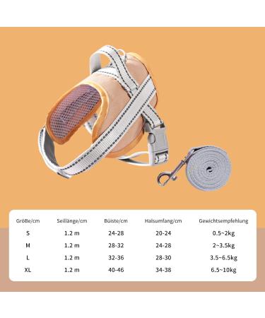 Fueegue Cat Harness with Leash - Escape Proof Adjustable Soft for Cats & Dogs - Khaki XL - Buy Online on SooperMarket.com