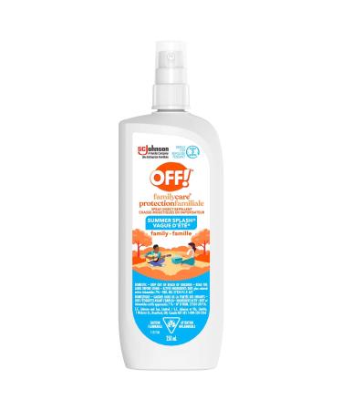 OFF FamilyCare Insect and Mosquito Repellent with Summer Scent Bug Spray Safe on Outer Surfaces of Clothing 250 mL (Packaging May Vary)