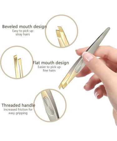 Tweezers Set 3-Piece Precision Tweezers Set Plucking Tweezers for Face Care - Buy Online on SooperMarket.com