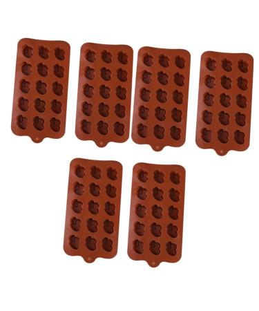 PRETYZOOM 6 Pcs Heart Silicone Molds Gum Paste Molds Chocolate Bar Molds Silicone Lollipop Mold Cupcake Molds Cookie Mould Semi Sphere Silicone Alphabet Silicone Molds Suite 3D Flower Shape
