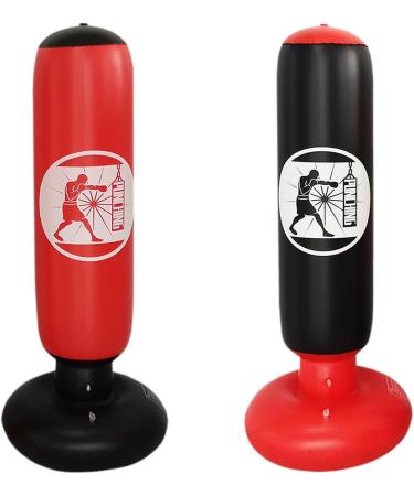 Kids Boxing Practice Set - Punching Bag for 3-8 Years with Gloves & Air Pump, Black - Buy Online on SooperMarket.com