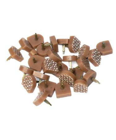 10 Pairs U Shaped Heel Tip Taps High Heel Caps Shoes Replacement Stiletto Dowel Beige