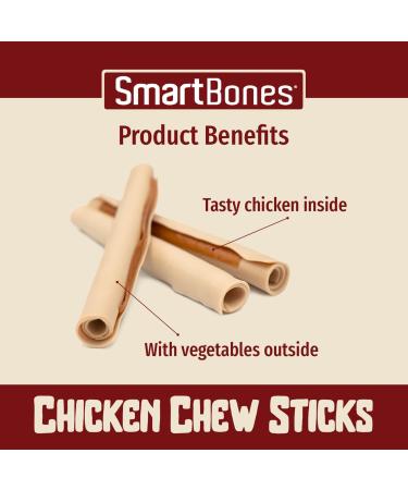 Smartbones 10 Chicken Sticks Rawhide Free Chew Dog Treats 200 g (Pack of 1) Chew Sticks (10 pieces) - Buy Online on SooperMarket.com