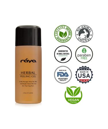 RAYA Herbal Facial Peeling Gel - Gentle Exfoliator for Oily Skin | Minimize Pores & Brighten Complexion | International Shipping Available - Buy Online on SooperMarket.com