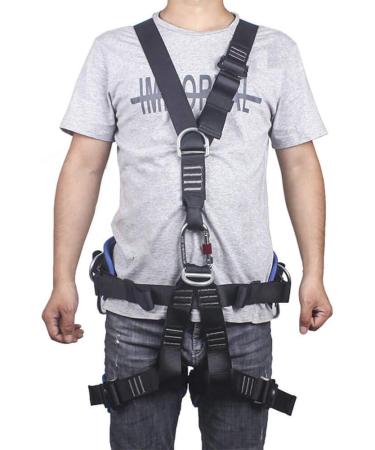 CroSight Climbing Seat Belt | Caving & Rock Climbing Equipment | Rappelling & Rescuing Gear | Black & Dark Blue - Buy Online on SooperMarket.com