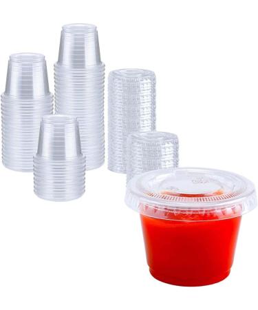 Mr. Miracle 1-Ounce Jello Shot Souffle Cups and Lids - 125 Sets Translucent Pack for Parties - Buy Online on SooperMarket.com