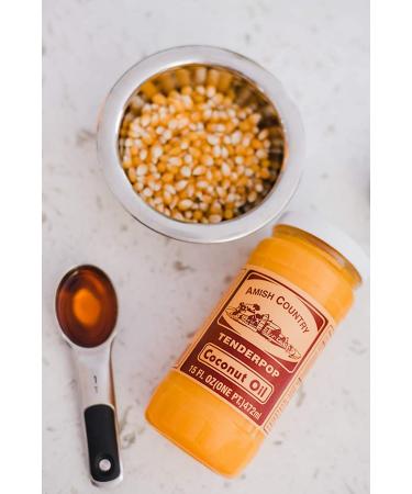 Amish Country Popcorn Coconut Oil - 15 oz | Non-GMO & Gluten Free | 15 Fl Oz (Pack of 1) - Buy Online on SooperMarket.com