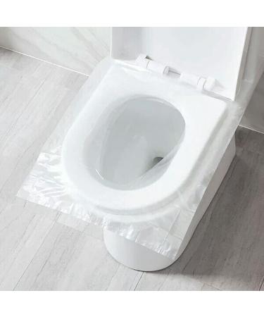 50pcs Disposable Plastic Toilet Seat Cover Waterproof Portable Paper Toilet Seat Covers Travel Accessories - Buy Online on SooperMarket.com