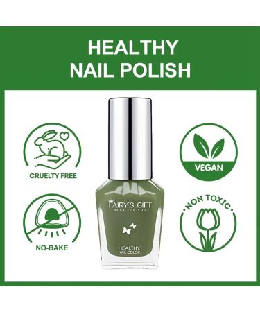 Green Nail Polish Varnish - Milk Green Nail Varnish 12ml Healthy Nontoxic Water-based Nail Polish Air Breathable Long Lasting Chip Resistant Quick Dry Gel Nail Polish Non-baking - Buy Online on SooperMarket.com