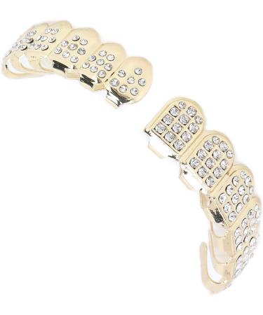Hip Hop Teeth Set Teeth Protection Hip Hop Teeth Brace for Halloween Party for Hip Hop Fashion Shows for Birthday(gold) - Buy Online on SooperMarket.com