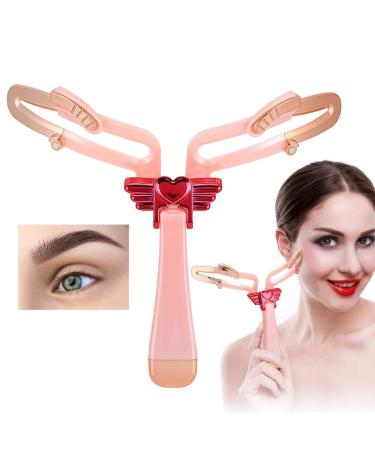 Sonew eyebrows ruler adjustable eyebrows shablone handheld eyebrow care template foldable eyebrows trim tool for women men make-up tools