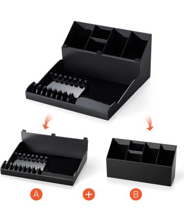Noverlife Versatile Salon Hair Styling Tools Organizer - Detachable Storage Holder for Hairdressing Tools & Scissors - Wall Mount or Countertop Freestanding - Ideal for Barber Shops and Hair Salons - Black - Buy Online on SooperMarket.com