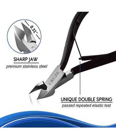 Cruze Cuticle Remover - Stainless Steel Professional Nippers for Manicure & Pedicure - Buy Online on SooperMarket.com