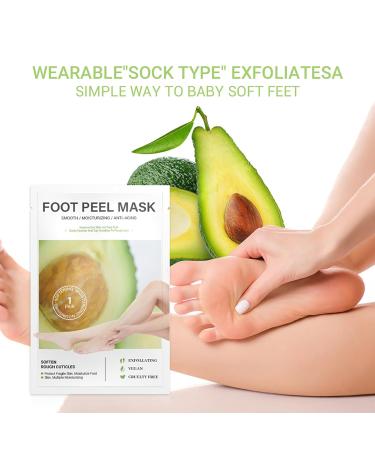 4 Pair Foot Mask Peeling Socks - Baby Smooth Feet Corny Skin Remover Rough Heel Repair - Unisex Mixed Pack - Buy Online on SooperMarket.com
