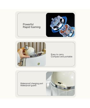 Septpenta Electric Face Wash Foam Maker - Waterproof Rechargeable Portable Skin Care Tool for Deep Cleansing - Ideal for Travelers (White - Buy Online on SooperMarket.com