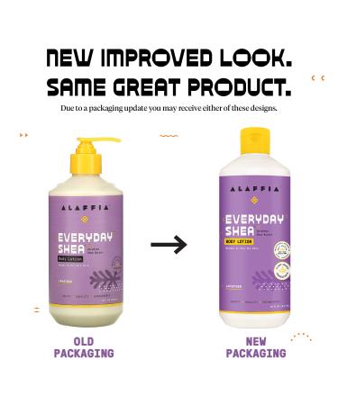 Alaffia Everyday Shea Body Lotion - Moisturizing Support for Normal to Very Dry Skin - Shea Butter and Lemongrass - Fair Trade Lavender - 32 Fl Oz (2 Pack) - Buy Online on SooperMarket.com