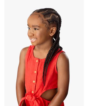 Sensationnel African Collection 3X X-PRESSION Kids Pre-Stretched Braid 28" (3-Pack SM1B/BG) - Ideal for Easy Braiding & Styling | Shop Internationally - Buy Online on SooperMarket.com