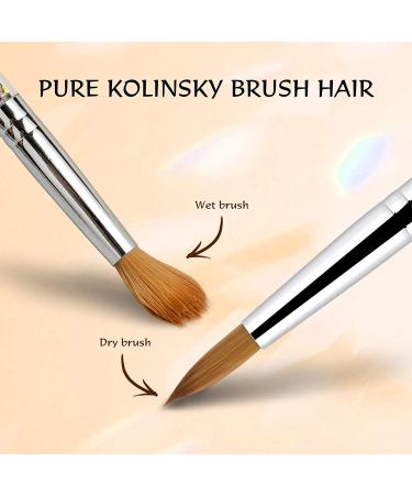 Premium #16 Sable Kolinsky Acrylic Nail Brush | Zobelhaar Nail Art Tool for Gel & Polishes - Perfect for Manicure & Nail Design - Buy Online on SooperMarket.com