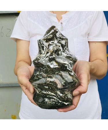 Natural Marine Jasper Quartz Crystal Free Form Ore Sample ERTEYIN (Size : 400-450g)