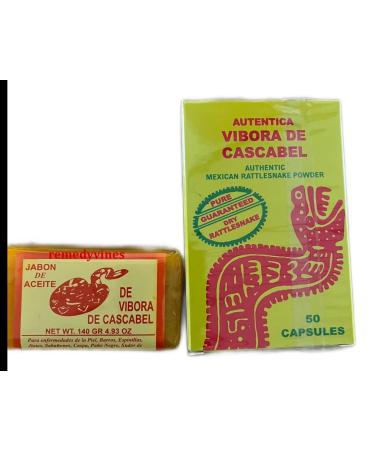 Jab n de Aceite de Vibora de Cascabel & Capsulas. Rattlesnake Soap & Rattlesnake Powder Capsules. *Pimples  Blackheads  Skin Blemishes.*