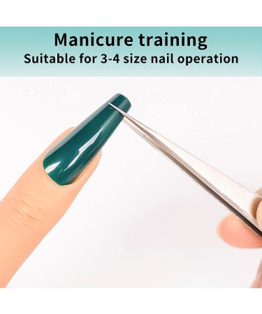 2Pcs Silicone Fake Nail Training Fingers for DIY Manicure and Nail Art Practice - Buy Online on SooperMarket.com