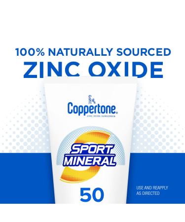 Coppertone Sport Mineral Sunscreen Lotion SPF 50 - 5 fl oz (148 ml) | Effective UV Protection - Buy Online on SooperMarket.com