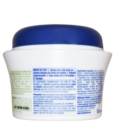 Maria Salome Keratin2 Repairing Hair Mask 350ml - No Salt Formula - Buy Online on SooperMarket.com