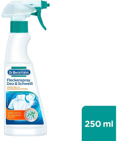 Dr. Beckmann Stain Spray Deodorant & Sweat | 250 ml Special Stain Remover for Deodorant & Sweat Stains | Shop Internationally - Buy Online on SooperMarket.com