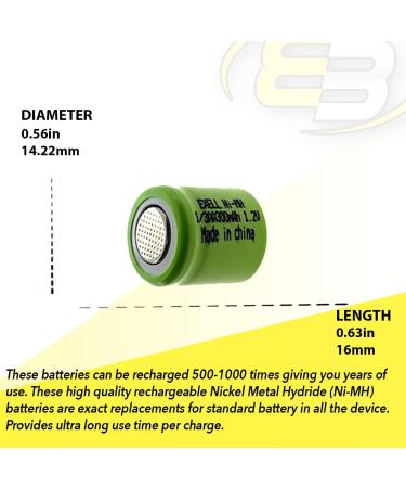 Buy 3pc Sizzler Short Chassis 1.2V 1/3AA NiMH 300mAh Rechargeable Battery for Camaro T/A CUDA T/A Night Riding Sizzlers and More - International Shipping Available - Buy Online on SooperMarket.com