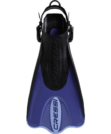 Cressi Palau SAF Short Adjustable Fins - Versatile Open Heel for Snorkeling - Blue/Azure - Made in Italy - L/XL - US Man 11-13 | US Lady 12-14 | EU 44-47 - Buy Online on SooperMarket.com