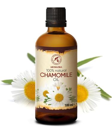 Chamomile Oil 100ml - Natural Chamomilla Oil for Face Nails Hands & Hair | Massage & Personal Care - Buy Online on SooperMarket.com