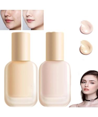Face Concealer Liquid Foundation Creamy Liquid Foundation Moisturizing Light Foundation Matte Long-Lasting Moisturizing Waterproof Foundation for All Skin Types