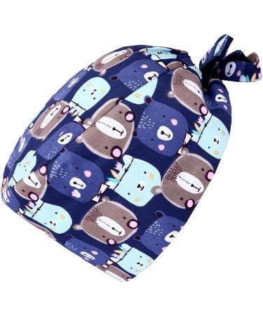 TENDYCOCO Printed Surgical Cap - Adjustable Nurse Hat for Scrubs - Buy Online on SooperMarket.com