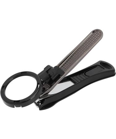Nail Clipper Nail Trimmer with Removable Magnifying Glass Heavy Duty Fingernails Toenails Clipper for Elderly or Visually Impaired (Black) - Buy Online on SooperMarket.com