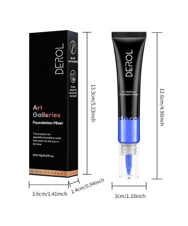 FREEORR Blue Foundation Mixing Pigment - Shade Adjuster & Color Corrector 0.67oz - Easy to Blend, Delicate & Smooth - Buy Online on SooperMarket.com