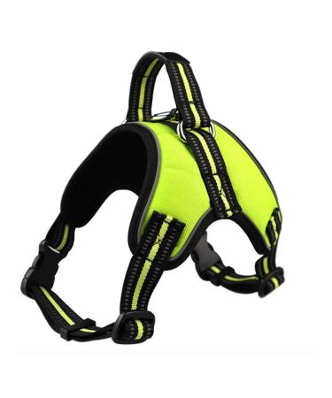 Dog harness Tailup Pet Products Adjustable Reflecting Venue For Go for puppies mains dishes for small and medium -sized dogs (Color: Light Green Size: XL) XL Light Green
