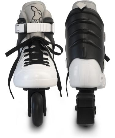 RollingBunny Women's/Girls' Fitness Inline Skates - Outdoor/Indoor, ABEC-7 Bearings, Black/White, US 8(W8-9) - Buy Online on SooperMarket.com