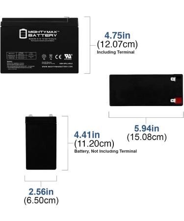 Mighty Max Battery ML10-12 - 12V 10AH Lawn Mower Battery for International Shipping | CB10-12 CE5 CE6 MA 2.0 - Buy Online on SooperMarket.com